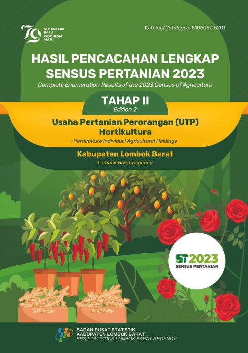 Hasil Pencacahan Lengkap Sensus Pertanian 2023 - Tahap II: Usaha Pertanian Perorangan (UTP) Hortikultura Kabupaten Lombok Barat